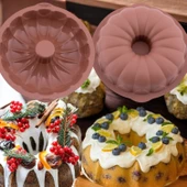 Silikon Klasik Büyük Kek Kalıbı 30 Cm - 4