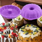 Silikon Klasik Büyük Kek Kalıbı 30 Cm - 1