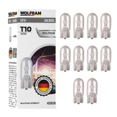 Wolfram Ampul 12v 5 Watt T10 Büyük Dipsiz 10 Adet - 1