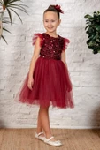 Tüllü Kız Çocuk KPL Elbise MNK0526 thumbnail 6