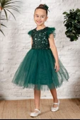 Tüllü Kız Çocuk KPL Elbise MNK0526 thumbnail 2