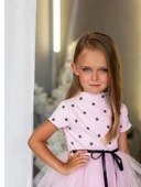 Kız Puantiyeli Tütülü Günlük Elbise MNK0416 thumbnail 8