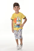 Yelkenli Şortlu Erkek Çocuk Takım MNK0495 thumbnail 4