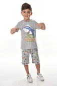 Captain Shark Erkek Çocuk Şortlu Takım MNK0493 - 4