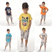 Florida Şortlu Erkek Çocuk Takım MNK0494 - 5