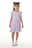 Fırfırlı Kız Çocuk Dokuma Kumaş Tiril Elbise MNK0503 thumbnail 19