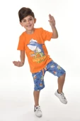 Captain Shark Erkek Çocuk Şortlu Takım MNK0493 - 6