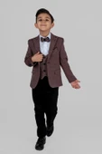 Mendil Damatlık Ceketli Yelekli Erkek Çocuk Takım MNK0487 thumbnail 1