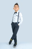 Baskılı Oxford Erkek Çocuk Takım MNK0479 - 3