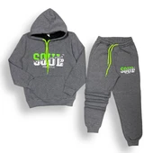 Neon Baskılı Şardonlu İkiiplik Eşofman Takım MNK0458 thumbnail 14