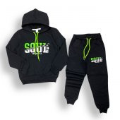 Neon Baskılı Şardonlu İkiiplik Eşofman Takım MNK0458 - 4