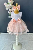 Saç Bantlı Dantelli Bebek Elbise PNPN136 - 11