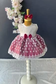 Saç Bantlı Dantelli Bebek Elbise PNPN136 - 12