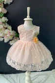 Saç Bantlı Papatyalı Dantelli Bebek Elbise PNPN146 - 11