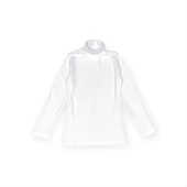 Tam Balıkçı Yaka Boğazlı Penye Kız Çocuk Okul T-Shirt MNK0385 - 4