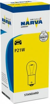 NARVA AMPUL 12V 21W 93 TEK DUY DÜZ TIRNAK P21W - 1