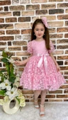 Papatya Dantel Kız Çocuk Elbise MNK0332 thumbnail 6