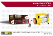 Niken Metal Gövdeli Sarı Işıklı Mini Oto Araç Hava Kompresörü 12V - 3
