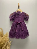 Papatya Dantel Kız Çocuk Elbise MNK0332 thumbnail 9