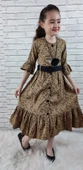 Vintage Basma Kız Çocuk Elbise MNK0299 thumbnail 9