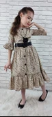 Vintage Basma Kız Çocuk Elbise MNK0299 thumbnail 2