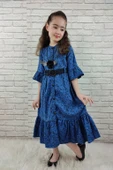 Vintage Basma Kız Çocuk Elbise MNK0299 thumbnail 1