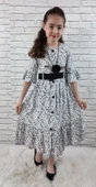 Vintage Basma Kız Çocuk Elbise MNK0299 thumbnail 6