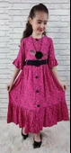 Vintage Basma Kız Çocuk Elbise MNK0299 thumbnail 12