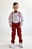 Uzun Pantolon Desenli Gömlek Erkek Çocuk Takımı MNK0288 thumbnail 3