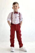 Uzun Pantolon Desenli Gömlek Erkek Çocuk Takımı MNK0288 thumbnail 5