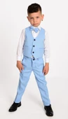 Yelekli Erkek Çocuk Takım Elbise MNK0272 thumbnail 4