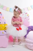 Mini Apple Tütülü Kız Bebek Parti Takım thumbnail 4