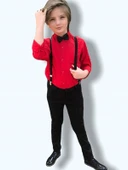 Askılı Erkek Çocuk Gömlek , Askı , Papyon Takım thumbnail 3