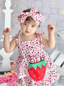 Mnk Çantalı Çilek Elbise thumbnail 2