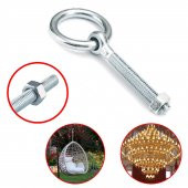Halkalı Metal Paslanmaz Civata M8 Somunlu Sabitleme Çekme Kaldırma Tavan Kancası Asma Kit - 4