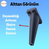 Regnum 6'lı Set Mobilya Tv Ünitesi Koltuk Kanepe Destek Ayağı 16 Cm Siyah Ayakları M8 Civatalı thumbnail 5