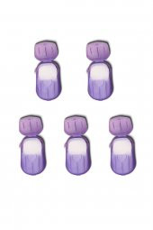 Kağıt Sabun Toplamda 100 Yaprak 20li 5 Paket Mor - 1