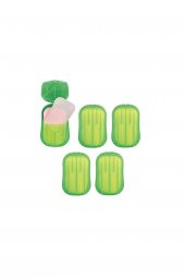 Kağıt Sabun Toplamda 100 Yaprak 20li 5 Paket Yeşil - 1