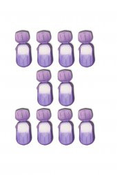 Kağıt Sabun Toplamda 200 Yaprak 20li 10 Adet Mor - 1