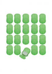 Kağıt Sabun Toplamda 400 Yaprak 20li 20 Paket Yeşil - 1