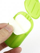 Kağıt Sabun 1 Paket 20 Yaprak Yeşil - 1