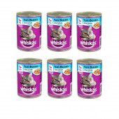 Whiskas Konserve 6 adet 400 gr Balıklı - 1