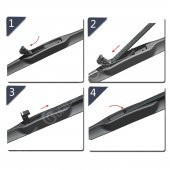 RBW Hybrid Ön Silecek Takımı Nissan Qashqai 2014 - 2020 ile uyumlu thumbnail 3