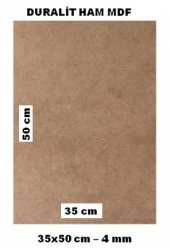 35x50 duralit ham mdf 4 mm  kalınlık pürüzsüz  çift yüzey 1 adet - 1
