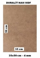 35x50 duralit ham mdf 4 mm  kalınlık pürüzsüz  çift yüzey 1 adet - 2