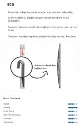 Bosch Eco Ön Silecek Takımı Mini Cooper 2004 -2012 ile uyumlu - 3