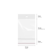 Askılı (Meksika Şapka) Bantlı Şeffaf Opp Torba 14x16+9 cm - 500 Adet - 2