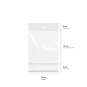 Askılı (Meksika Şapka) Bantlı Şeffaf Opp Torba 15x16+9 cm - 500 Adet thumbnail 4