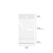 Askılı (Meksika Şapka) Bantlı Şeffaf Opp Torba 13x16+9 cm - 500 Adet - 4