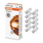 Osram 2825 W5W T10 Dipsiz Ampul 12V 5W 10 Adet - 1